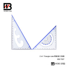 School Triangular Plastic Ruler Set for Office Stationery